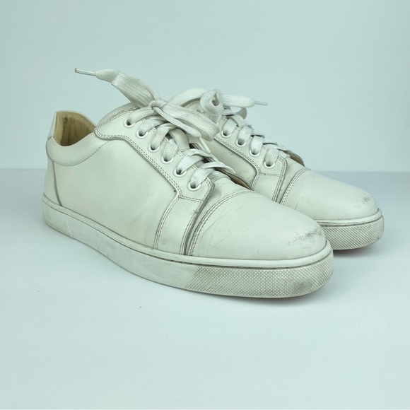 Christian Louboutin Vieira Flat Calf Bianco Women's 40 US 9.5-10 Leather White - Picture 11 of 16